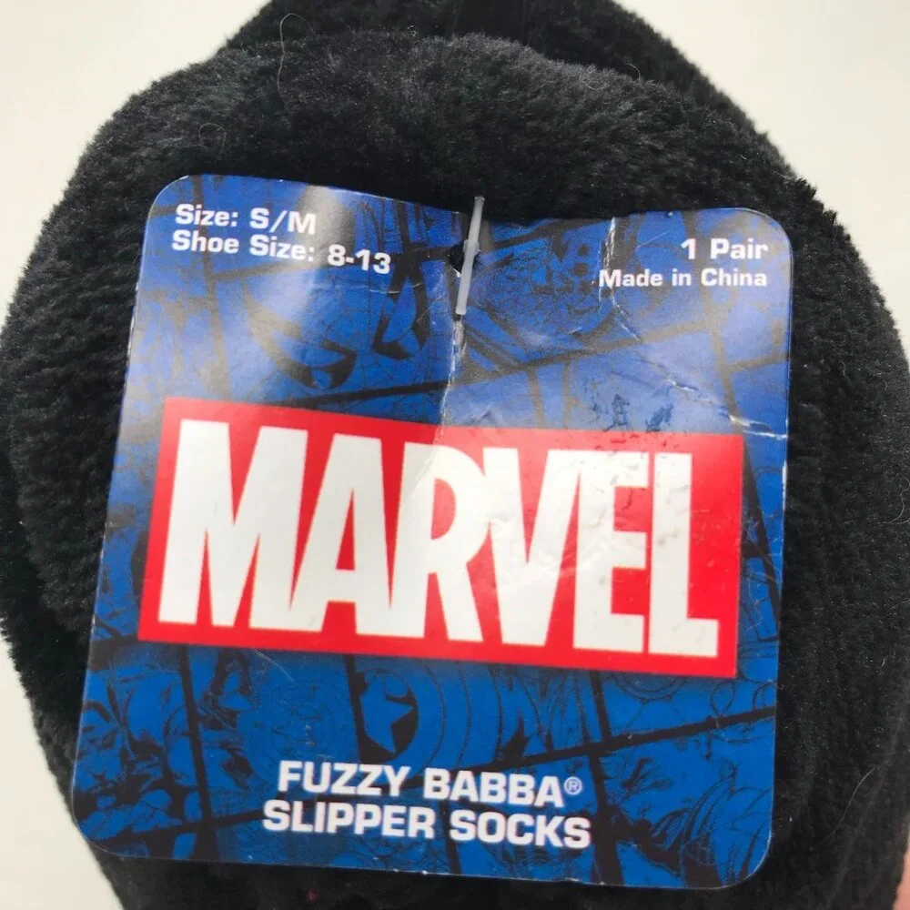 Marvel Children’s Fuzzy Babba Slipper Socks Size S/M 8-13 New